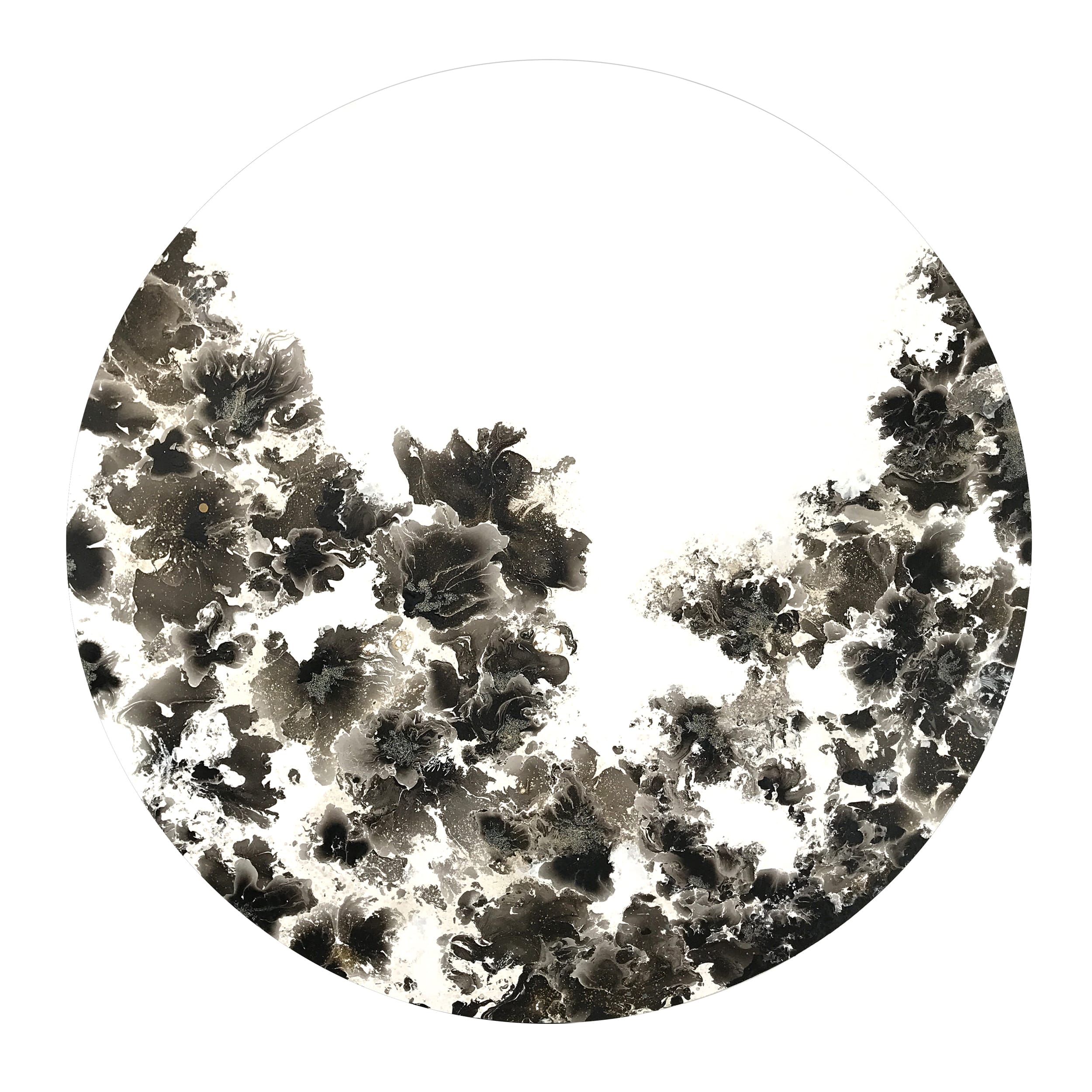 Kuro by Corinne Natel, acrylic and mixed media painting