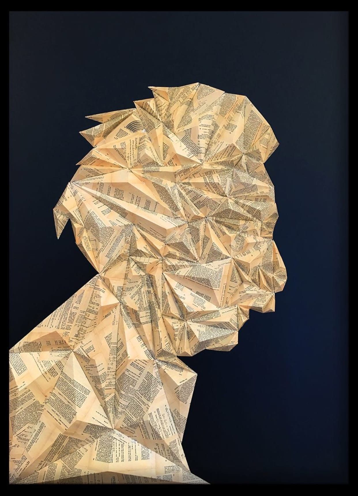 Dear Albert by Hen Songo, wall sculpture
